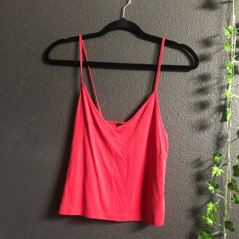 Red Spaghetti Strap Tank